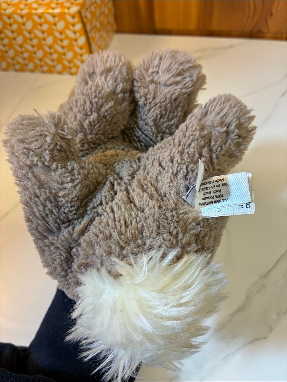 Jellycat Riley Beige Rabbit soft plush toy 8” - Picture 9 of 10